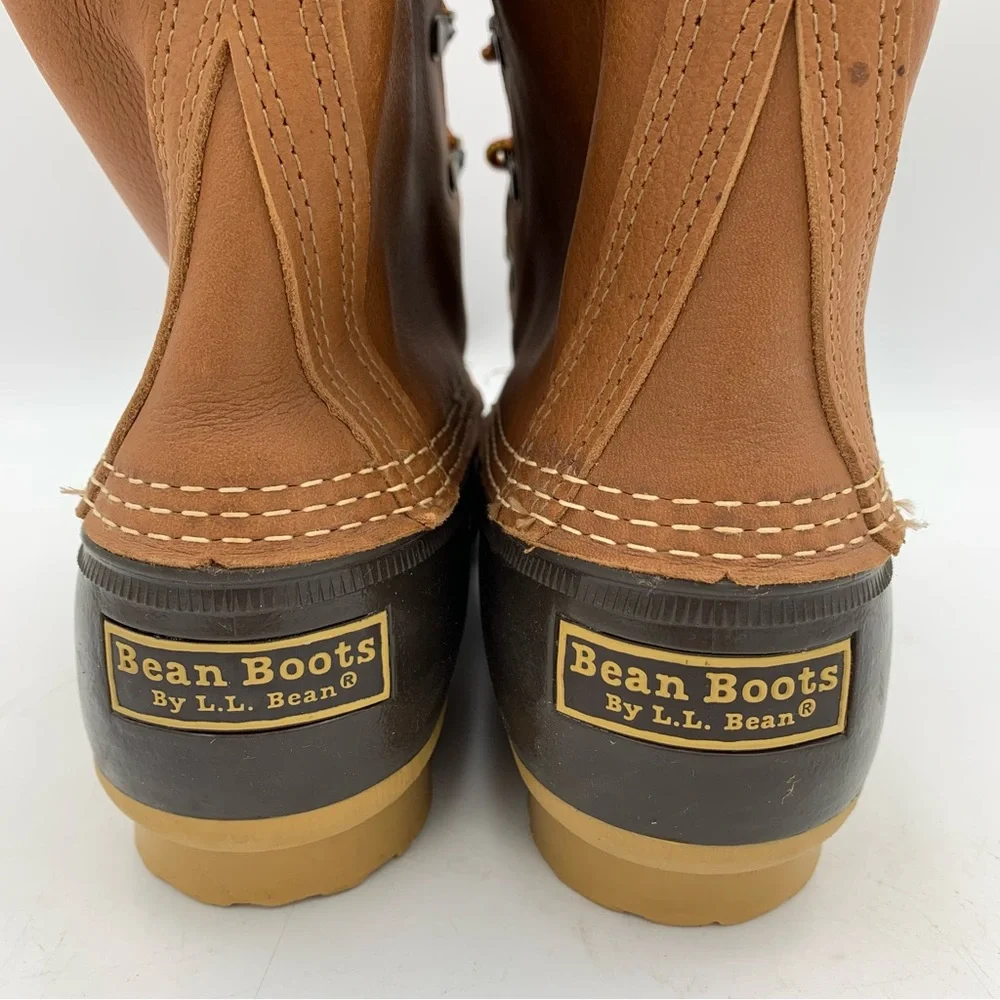 NWOT LL Bean Duck Boot Brown Men 9N Women 10.5-11 Waterproof Gortex 11”‎ Tall